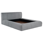 Orleans Furniture - Coaster - Wilshire Upholstered Queen Platform Bed Grey - 315981Q